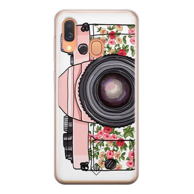 Samsung Galaxy A40 siliconen telefoonhoesje - Hippie camera