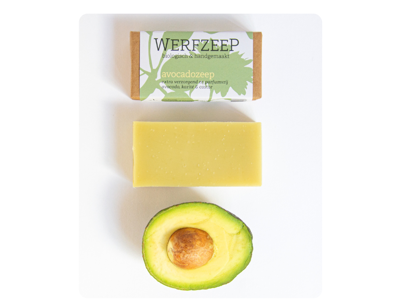 Werfzeep avocadozeep - 100 gr Werfzeep avocadozeep - 100 gr