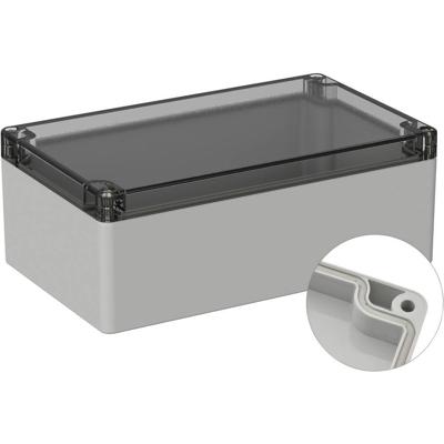 TRU COMPONENTS TC-9065484 Outdoorbehuizing 200 x 120 x 75 Polycarbonaat Grijs-wit (RAL 7035) 1 stuk(s)