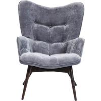 Kare Design Vicky Fauteuil - Fluweel Grijs - thumbnail