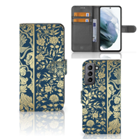 Samsung Galaxy S21 FE Hoesje Beige Flowers - thumbnail