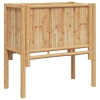 Verhoogde plantenbak Bruin 70 x 35 x 70 cm Bamboe - thumbnail
