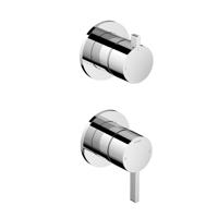 Afbouwdeel mengkraan met 2-weg omstel Hotbath Ace Chroom - thumbnail