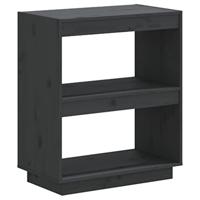 Boekenkast 60x35x71 cm massief grenenhout grijs - thumbnail