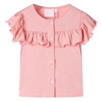 VidaXL Kindershirt 128 middelroze - thumbnail