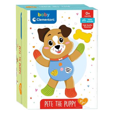 Clementoni baby pluchen knuffel pete de puppy