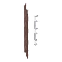 Keralit Eindkap links Bruin eiken (2884) (Sponningdeel 190) - thumbnail
