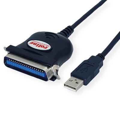 ROLINE USB converter kabel USB naar IEEE 1284, zwart, 1,8 m ROLINE USB converter kabel USB naar IEEE 1284, zwart, 1,8 m