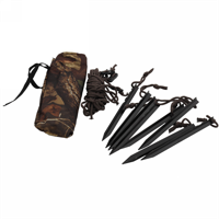 Buteo Photo Gear tas met haringen en touwen bruin - thumbnail
