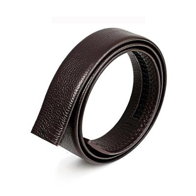 Mannen casual lederen riem tailleband lengte: 125cm (bruin)