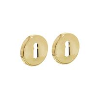 Intersteel rozetten met sleutelgat verdekt 49x7mm - messing gelakt - thumbnail