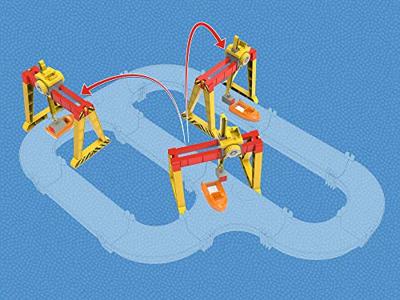 Aquaplay 124 - container kraan set