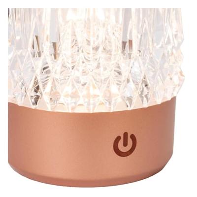 Lucide LILY - Oplaadbare Tafellamp - Accu/Batterij - Ø 8 cm - LED 3 StepDim - 1x3W 2700K/3000K - Koper - Set van 3 Lucide LILY - Oplaadbare Tafellamp - Accu/Batterij - Ø 8 cm - LED 3 StepDim - 1x3W 2700K/3000K - Koper - Set van 3