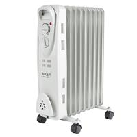 Adler AD 7808 electrische verwarming Binnen Wit 2000 W Olie elektrisch verwarmingstoestel - thumbnail