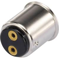 TRU COMPONENTS 1243988 Lampfitting Fitting: BA15d Aansluiting (fitting): Soldeeroog 1 stuk(s) - thumbnail