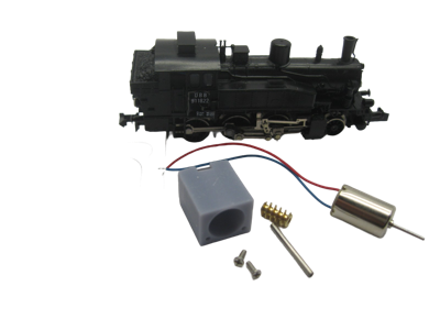 micromotor NF022G N ombouwset voor Fleischmann BR 80 (DB DR DRG), BR 81, RAG D727, u.a.