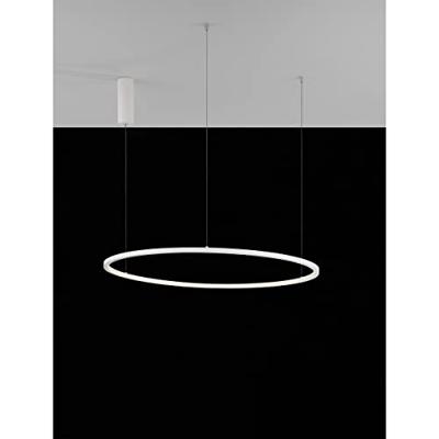 Lyora Ronde hanglampTarquin wit Ø 80cm - 9345604 - thumbnail
