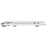 VidaXL Toiletbril soft-close simpel ontwerp mdf wit - thumbnail