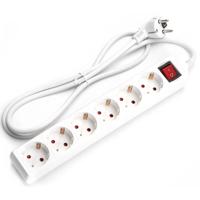 Stekkerdoos met Schakelaar - Verlengsnoer met Schakelaar - Aigi Frutsi - 3680W - 6 Stopcontacten - 1.5 Meter - Wit | Nederland - thumbnail