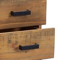 Nachtkastje 36x30x45 cm massief grenenhout bruin - thumbnail