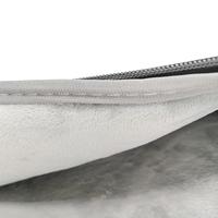 Lunso - Stijlvolle zachte neopreen sleeve hoes 13 inch - Lichtgrijs - thumbnail