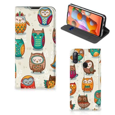 Samsung Galaxy M11 | A11 | Hoesje maken | Vrolijke Uilen Samsung Galaxy M11 | A11 | Hoesje maken | Vrolijke Uilen