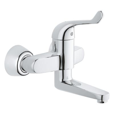 GROHE Euroeco veiligheids wandkraan met koppelingen chroom 32792000