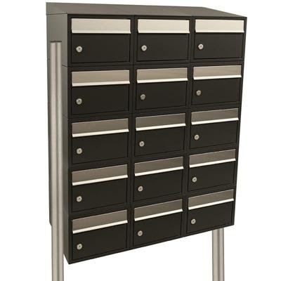 Stoer! Brickset 3-Breed, 5-Hoog Met Dak Op Statief Zwart - 40215070_3x5ds