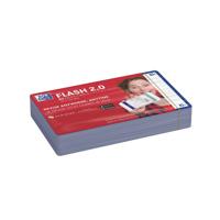 Flashcard Oxford 2.0 75x125mm 80 vel 250gr lijn blauw - thumbnail