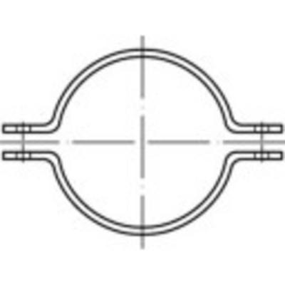 TOOLCRAFT TO-9989838 Buisbeugel Buisklemhelften 10 stuk(s)