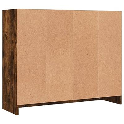 Dressoir 91x28x75 cm bewerkt hout gerookt eikenkleurig Dressoir 91x28x75 cm bewerkt hout gerookt eikenkleurig