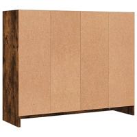 Dressoir 91x28x75 cm bewerkt hout gerookt eikenkleurig - thumbnail
