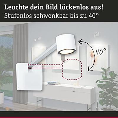 Paulmann Adelia 95574 LED-schilderijlamp 4.5 W LED Aluminium (geborsteld)