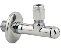 Kirchhoff CHE Haakse-kraan, 1/2"ET x 45 mm x 10 mmQ, met rozet - 986259248 - thumbnail