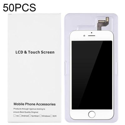 50 PCS LCD-scherm en Digitizer witte kartonnen doos verpakking voor iPhone 6s Plus & 6 Plus