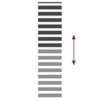 Zebra rolgordijn 65x230 cm stofbreedte 60,9 cm zwart - thumbnail