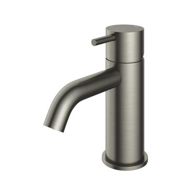 Wastafelmengkraan Hotbath Cobber 1-hendel Gebogen 14.3 cm Geborsteld Nikkel