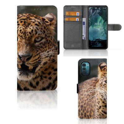 Nokia G11 | G21 | Telefoonhoesje | Met pasjeshouder | Luipaard Nokia G11 | G21 | Telefoonhoesje | Met pasjeshouder | Luipaard