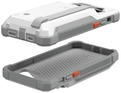 Urban Armor Gear Workflow Healthcare Battery Case Backcover Apple iPhone 12, iPhone 12 Pro Wit Geïntegreerde accu, Stootbestendig, Geïntegreerde handgreep voor