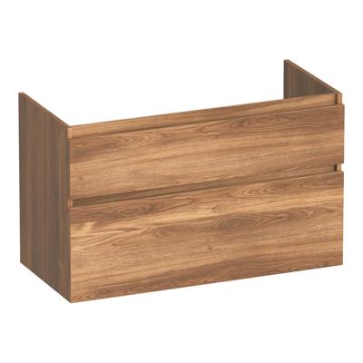 Brauer Delight - Onderkast - 100 cm - met 2 Softclose Lades Greeploos en 1 Sifon Uitsparing - Honey