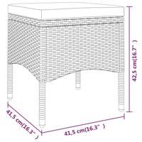 5-delige Loungeset poly rattan beige - thumbnail
