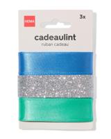HEMA Cadeaulint 3m blauw - 3 stuks - thumbnail