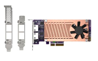 QNAP QM2-2P2G2T netwerkkaart Intern Ethernet 2500 Mbit/s - thumbnail
