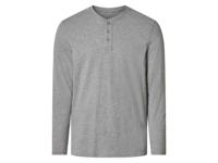 esmara Men Heren longsleeve (Grijs/patroon, S) - thumbnail