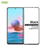 Voor Xiaomi Redmi Note 10 MOFI 9H 2.5D Full Screen Tempered Glass Film (Zwart) - thumbnail