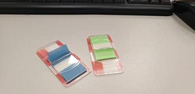 OFFICE products index, 43 x 25 mm, blister van 50 tabs, groen