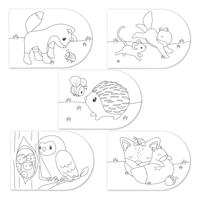 Little Dutch verfboek forest friends - thumbnail