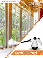 Camry Premium CR 7021 Draagbare stoomreiniger 0,35 l 1500 W Zwart, Wit - thumbnail
