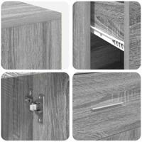 Hoekbureau 2 pcs Grijs sonoma 102 x 50 x 75 cm Bewerkt hout - thumbnail