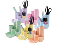 Han pennenbak met 6 vakjes Campus, pastelgeel - thumbnail